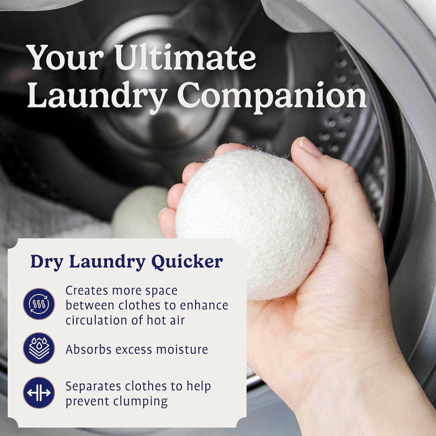 The OMNEX Wool Dryer Balls ( X6 Balls )
