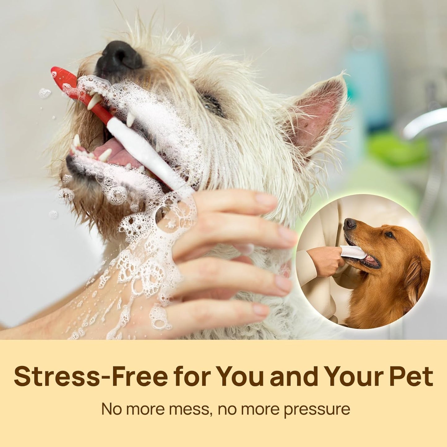 Natural Pet Dental Finger Wipes