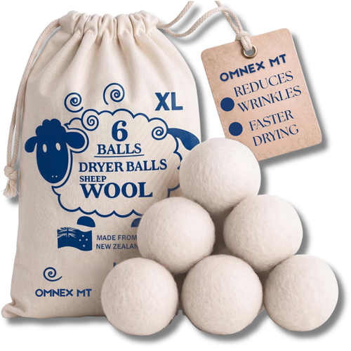 The OMNEX Wool Dryer Balls ( X6 Balls )