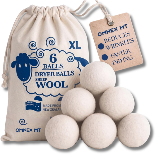 The OMNEX Wool Dryer Balls ( X6 Balls )